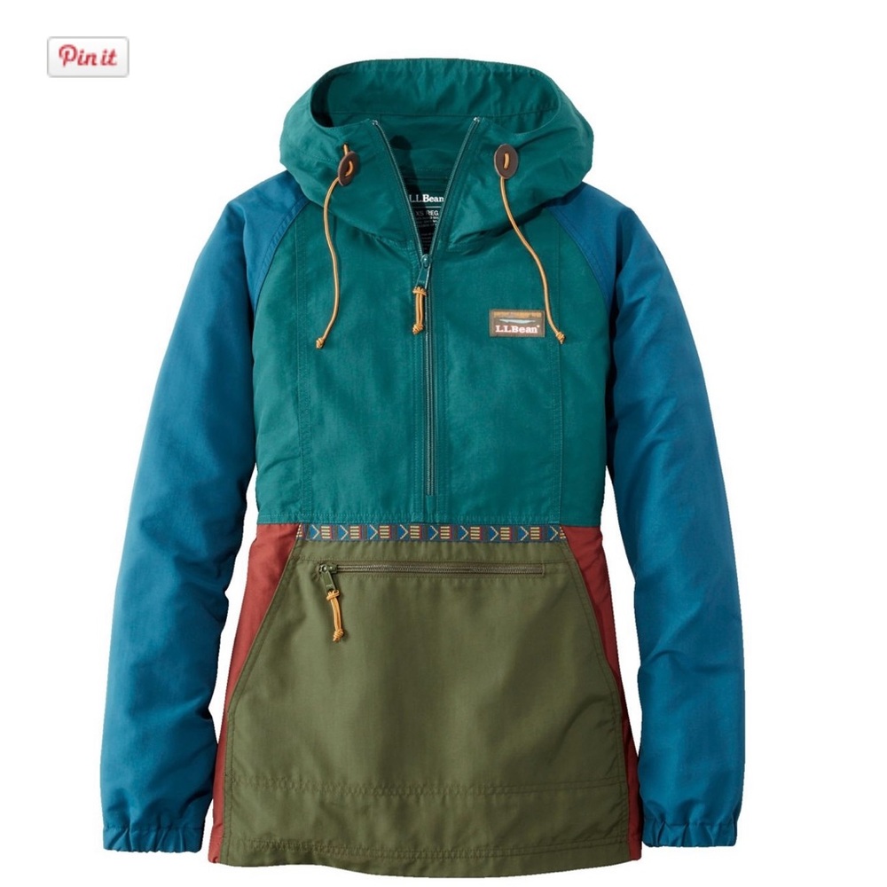 L.L. Bean Colorblock Anorak Jacket Men’s Small